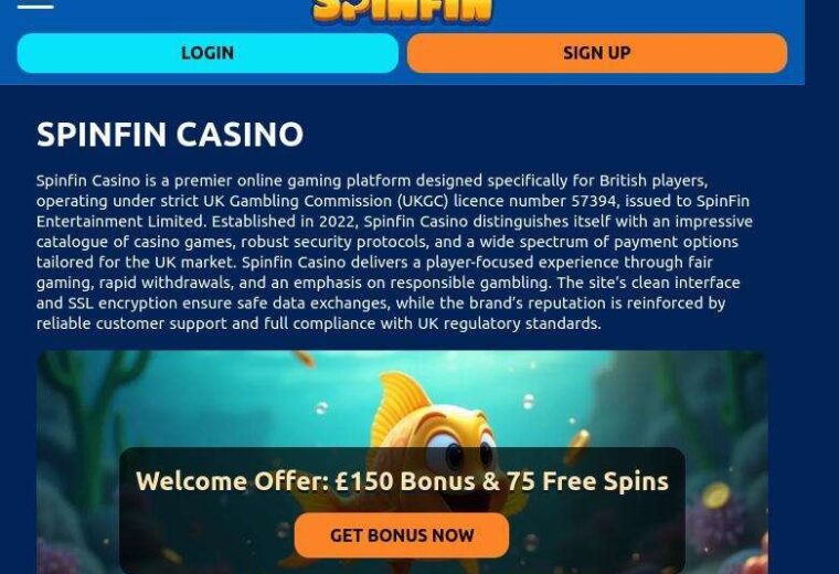 Experience the Thrill of Spinfin Casino Online in the UK Today